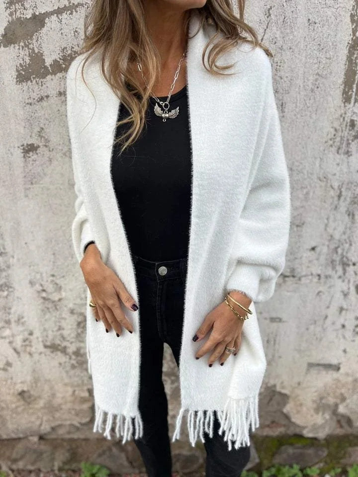 Drune | Damenjacke mit Quasten - Lange Damenjacke Winter