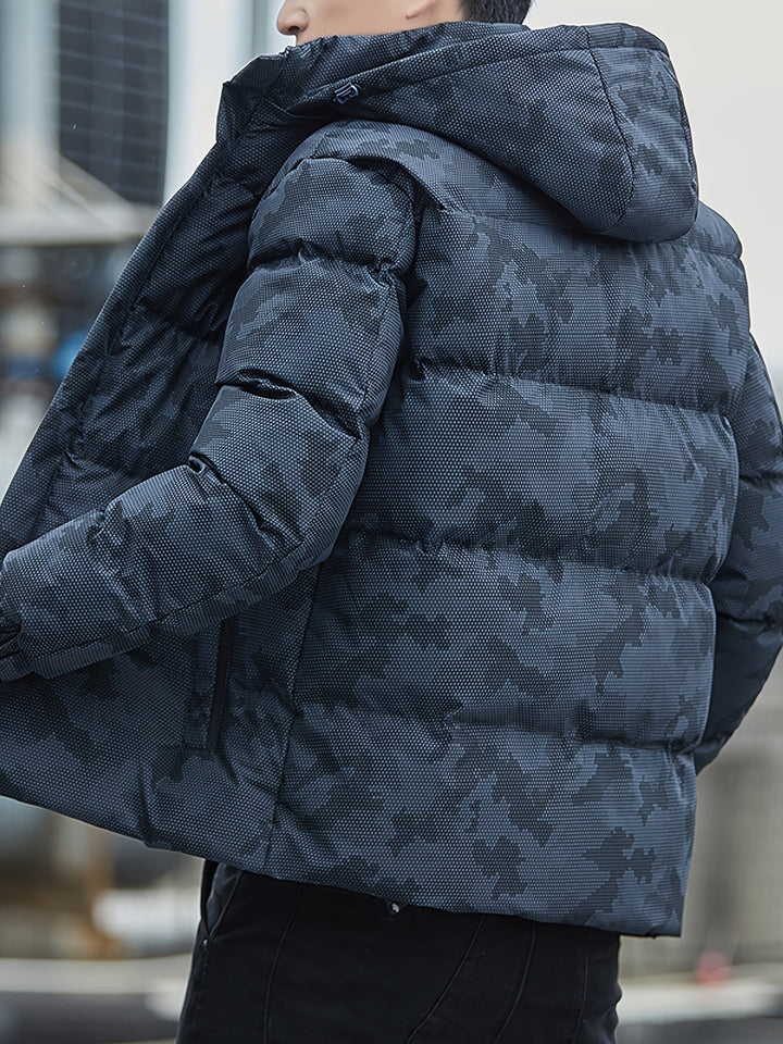 Drune | Pufferjacke mit Reißverschluss und Stehkragen