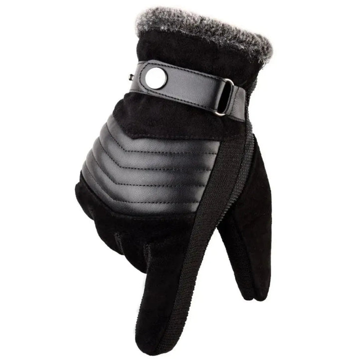 Drune | Touchscreen-Winterhandschuhe aus Wildleder mit Echtlederakzenten