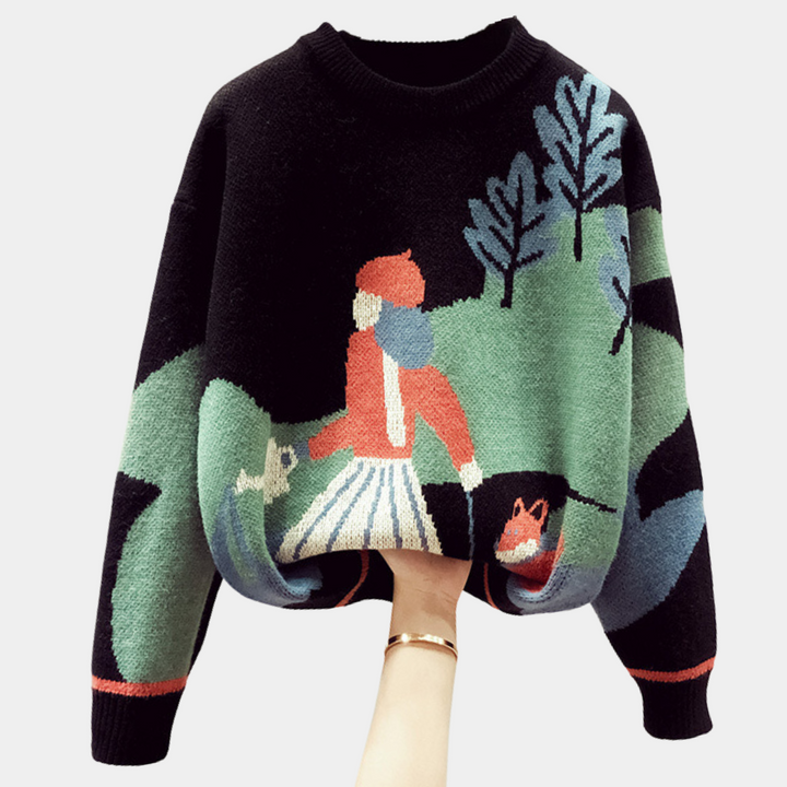Drune | Damenpullover mit Muster