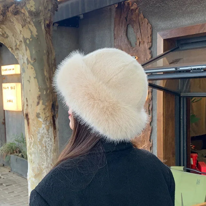 Drune | Frauen Pelzhut aus Kunstpelz für Herbst und Winter