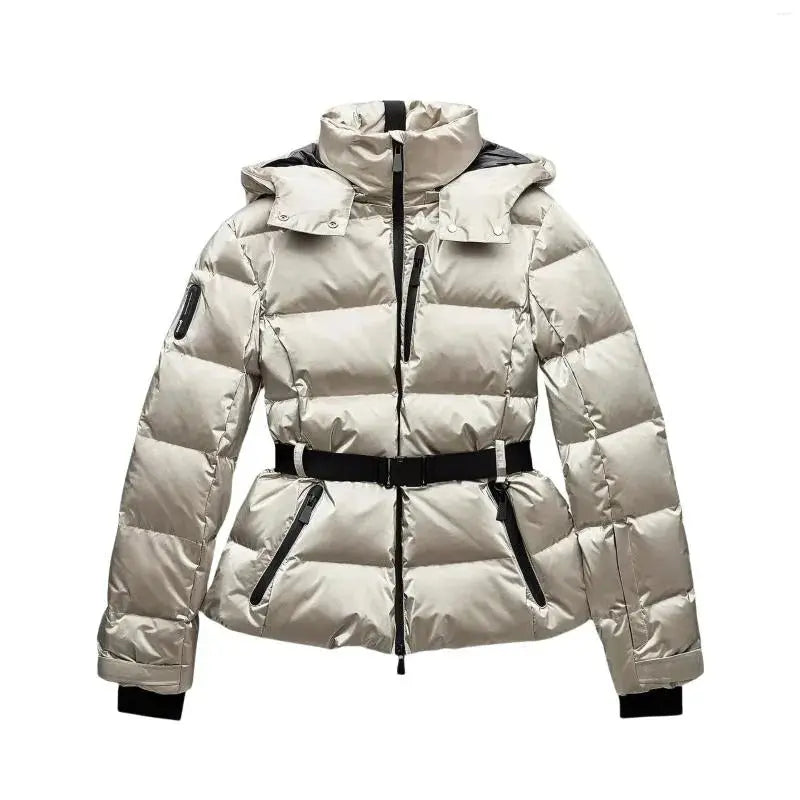 Drune | Wasserabweisende Pufferjacke Damen mit Taillengürtel
