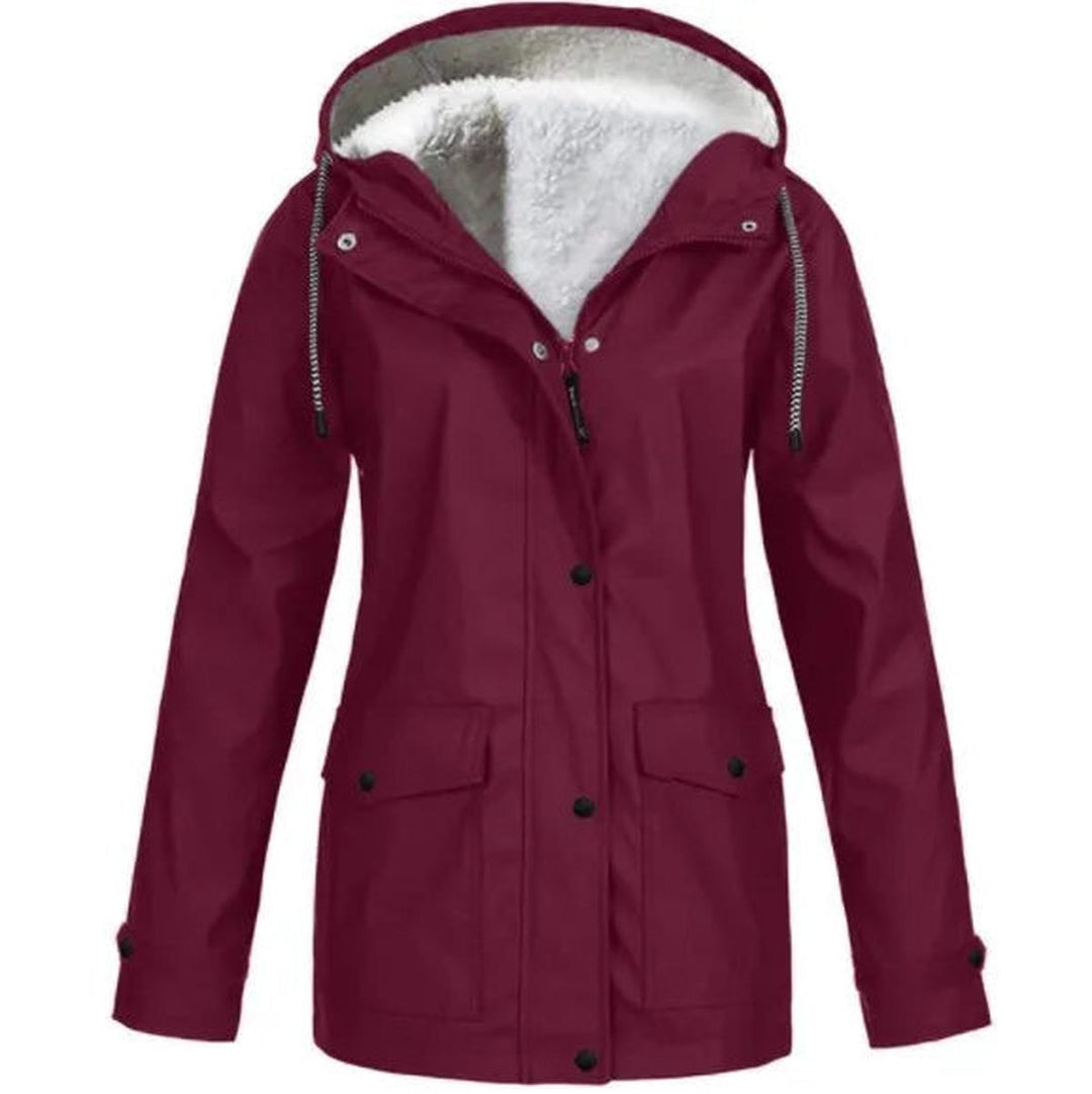 Drune | Fleece Außenjacke mit Kapuze - Damenjacke