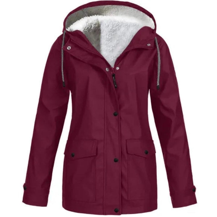 Drune | Fleece Außenjacke mit Kapuze - Damenjacke