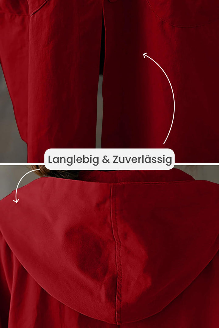 Drune | Oversize-Windjacke in Burgunderrot