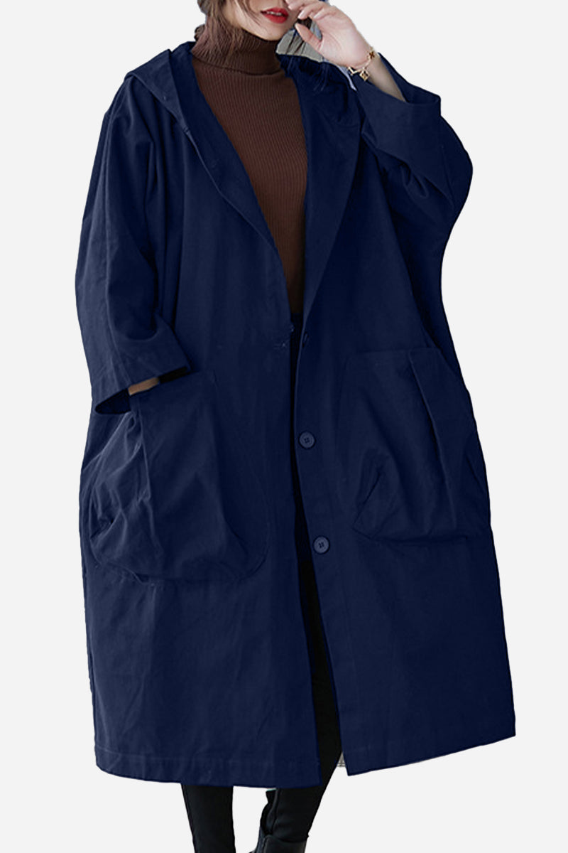 Drune | Oversize-Windjacke in Burgunderrot