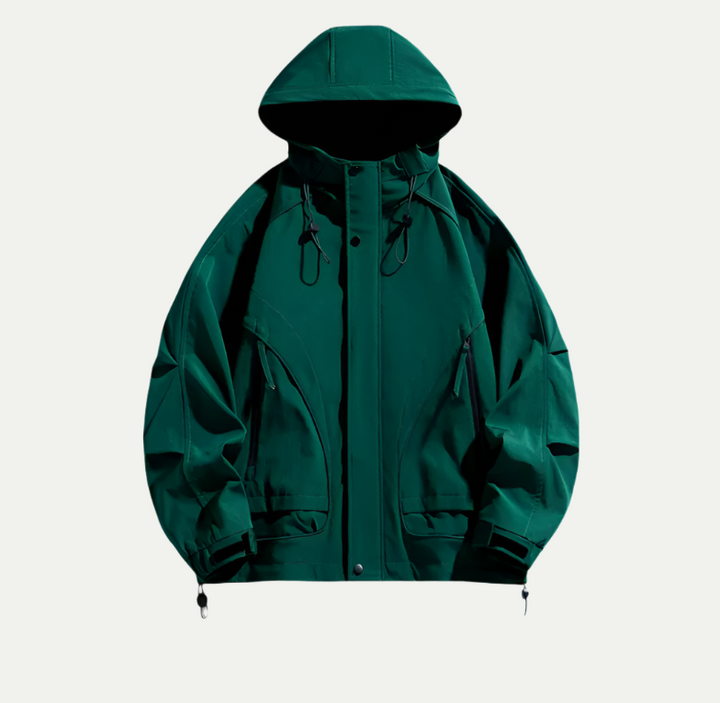 Drune | Wasserdichte Jacke für Männer - Leicht mit verstellbarer Kapuze