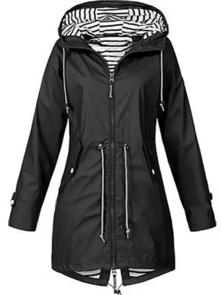 Drune | Wasserdichte Jacke für Frauen - Mit Kapuze, Feminine Passform