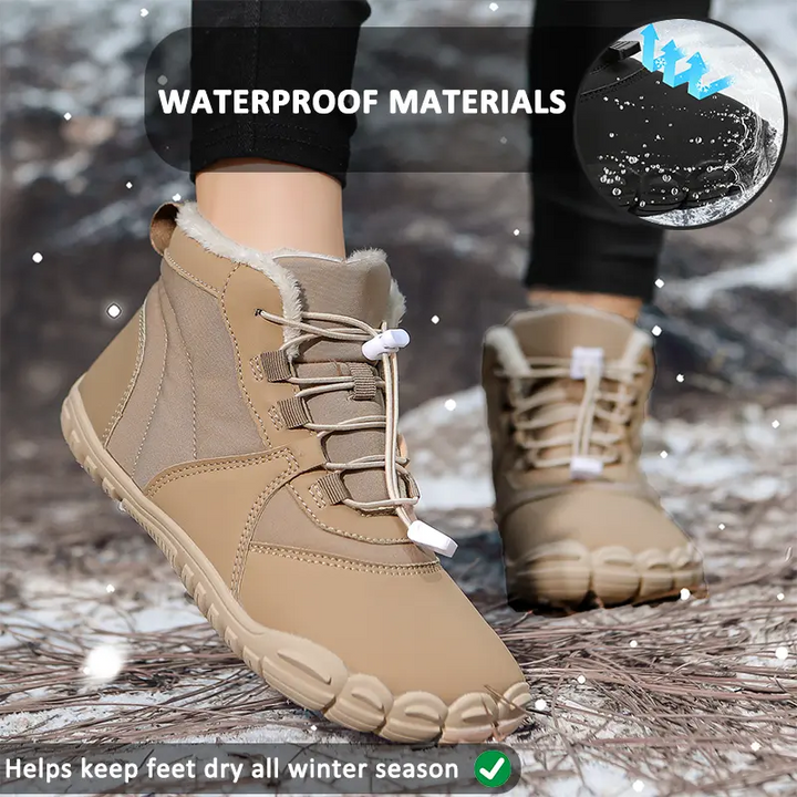 Drune | Wasserdichte Winterstiefel für Frauen – Warm & Bequem Barfußdesign