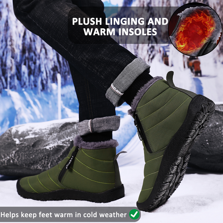Drune | Wasserdichte Winter-Wanderschuhe für Unisex – Bequemes und rutschfestes Design