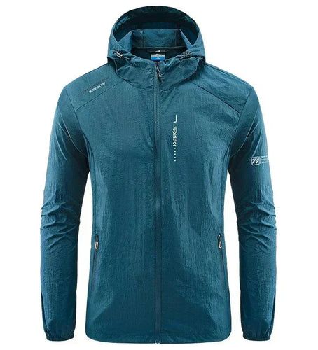 Drune | Herren Windbreaker Jacke - Voller Reißverschluss und Kapuze