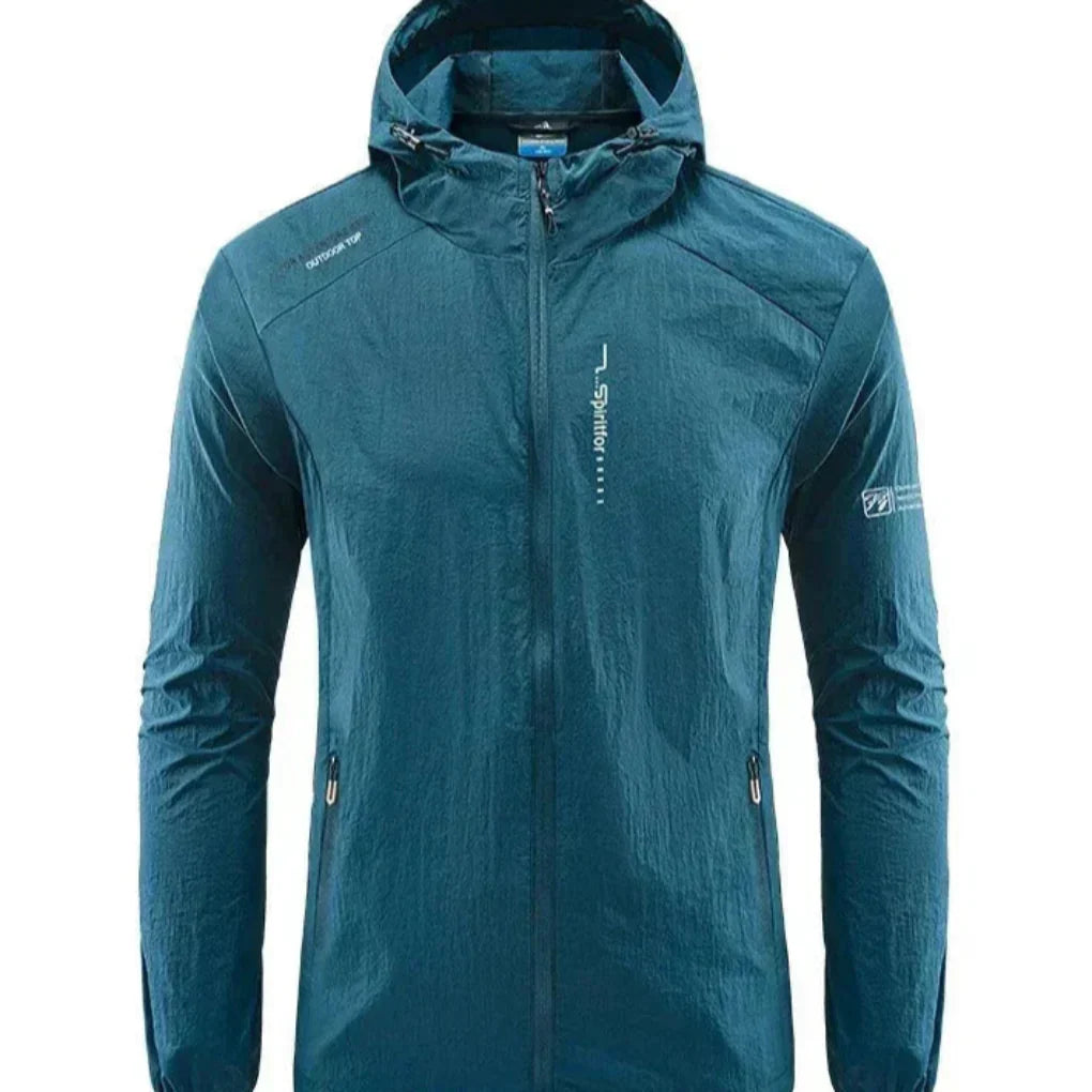 Drune | Ultraleichte, Wind- und Sonnensichere Sommerjacke mit Kapuze für Herren