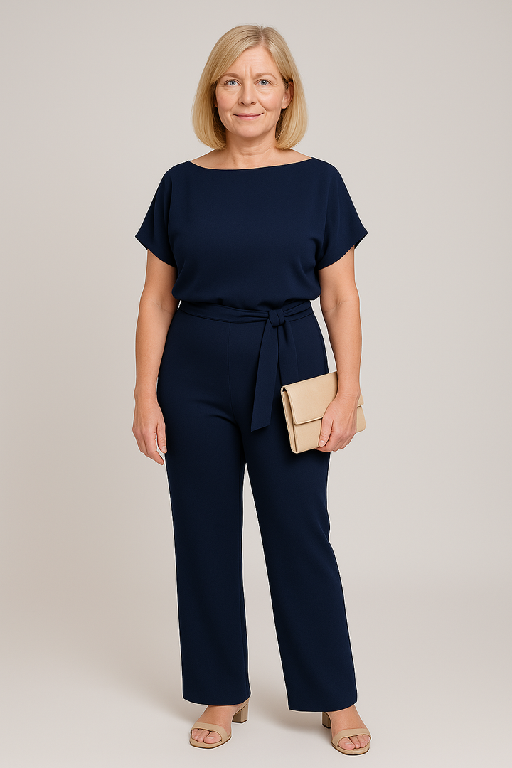 Drune | Eleganter Sommer Jumpsuit Mit Gürtel