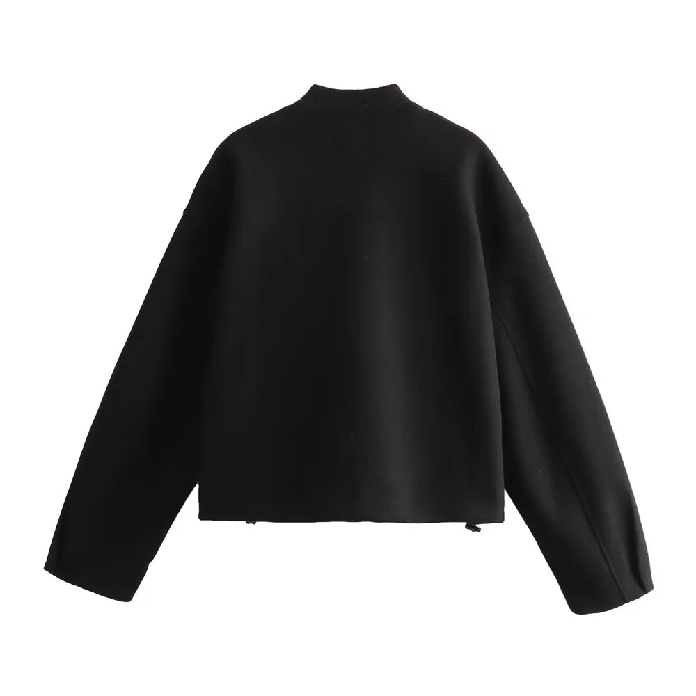 Drune | Weiche Damenjacke mit Stehkragen