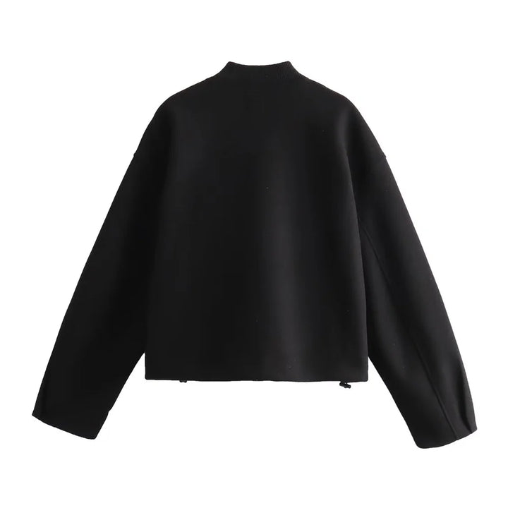Drune | Weiche Damenjacke mit Stehkragen