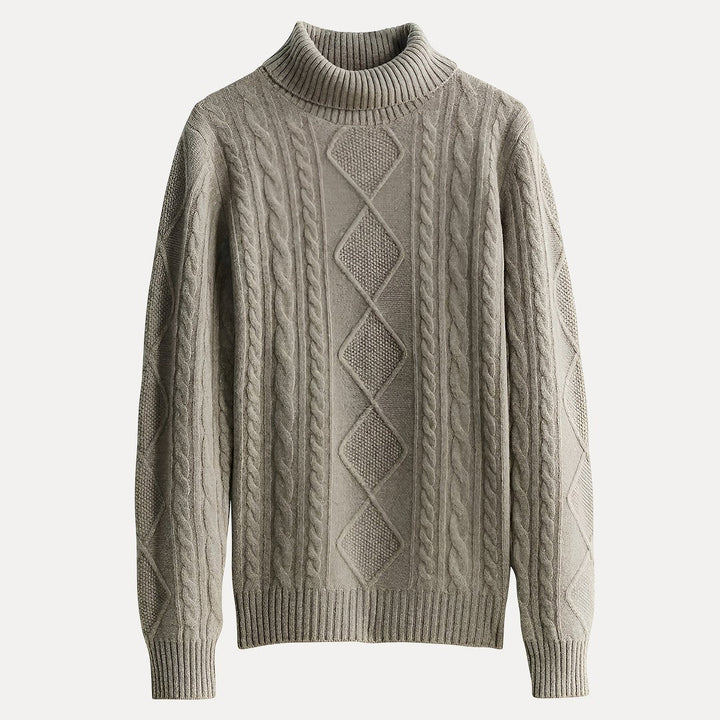 Drune | Weicher Strickpullover mit Stehkragen