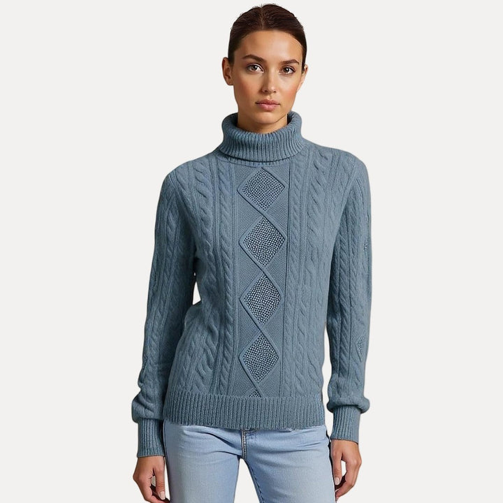 Drune | Weicher Strickpullover mit Stehkragen