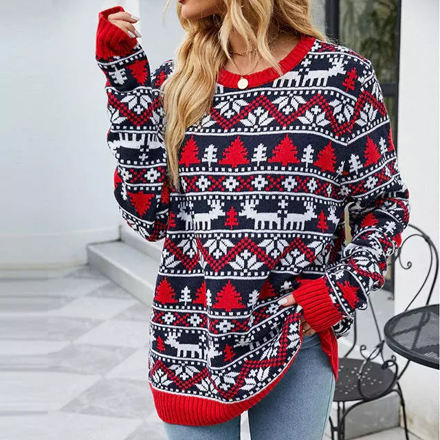 Drune | Lässiger Strickpullover mit Breitem Saum
