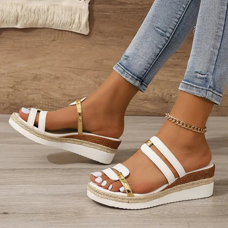 Drune | Sandalen, Keil, Slip On, Plateausandalen, Schuhe für Sommer