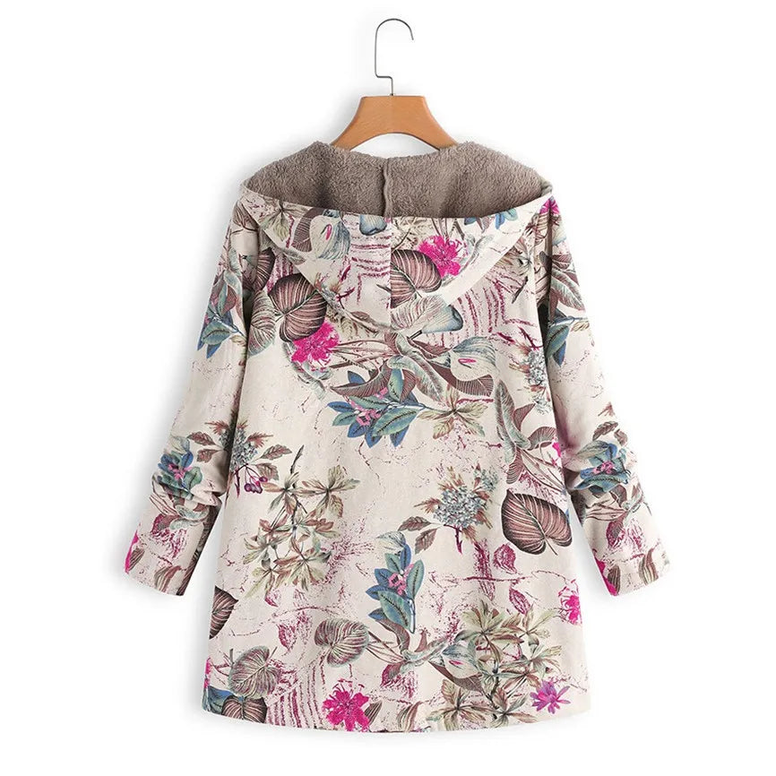Drune | Damen Fleecejacke mit Kapuze