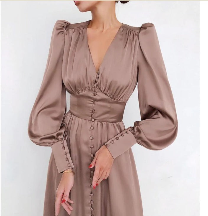 Drune | Elegante Satinkleider für Frühling und Sommer