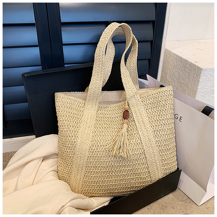 Drune | Sommertasche aus Stroh mit lässigem Design