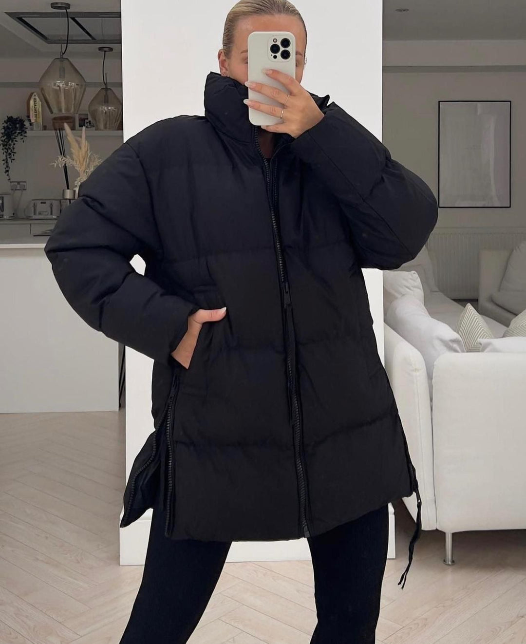 Drune | Copperose Jacke schwarz / grün