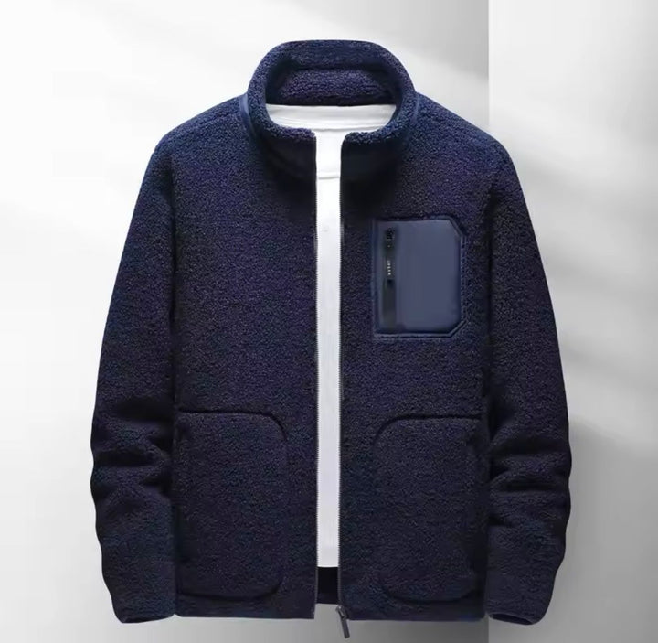 Drune | Herren Zip-Up Jacke - Hoher Kragen mit mehreren Taschen