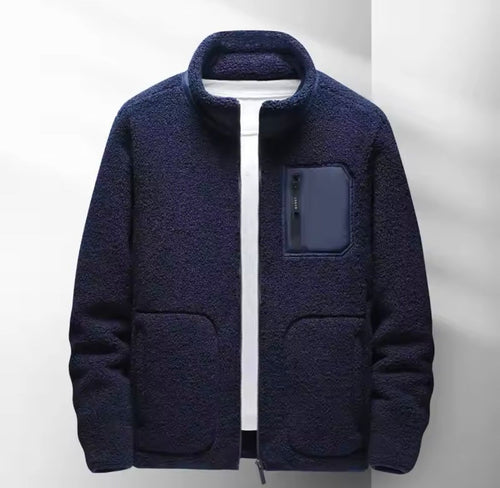 Drune | Herren Zip-Up Jacke - Hoher Kragen mit mehreren Taschen