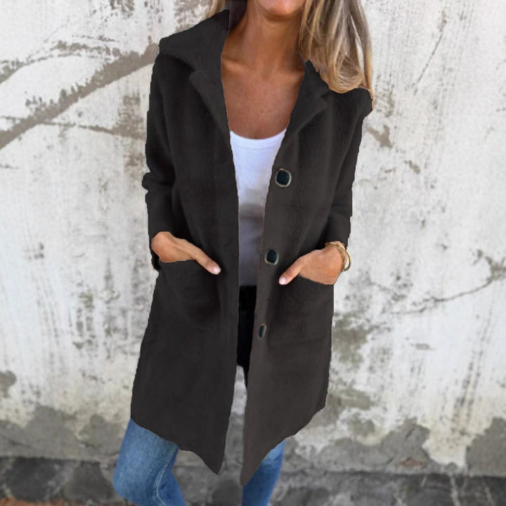 Drune | Lange Jacke mit Knöpfen