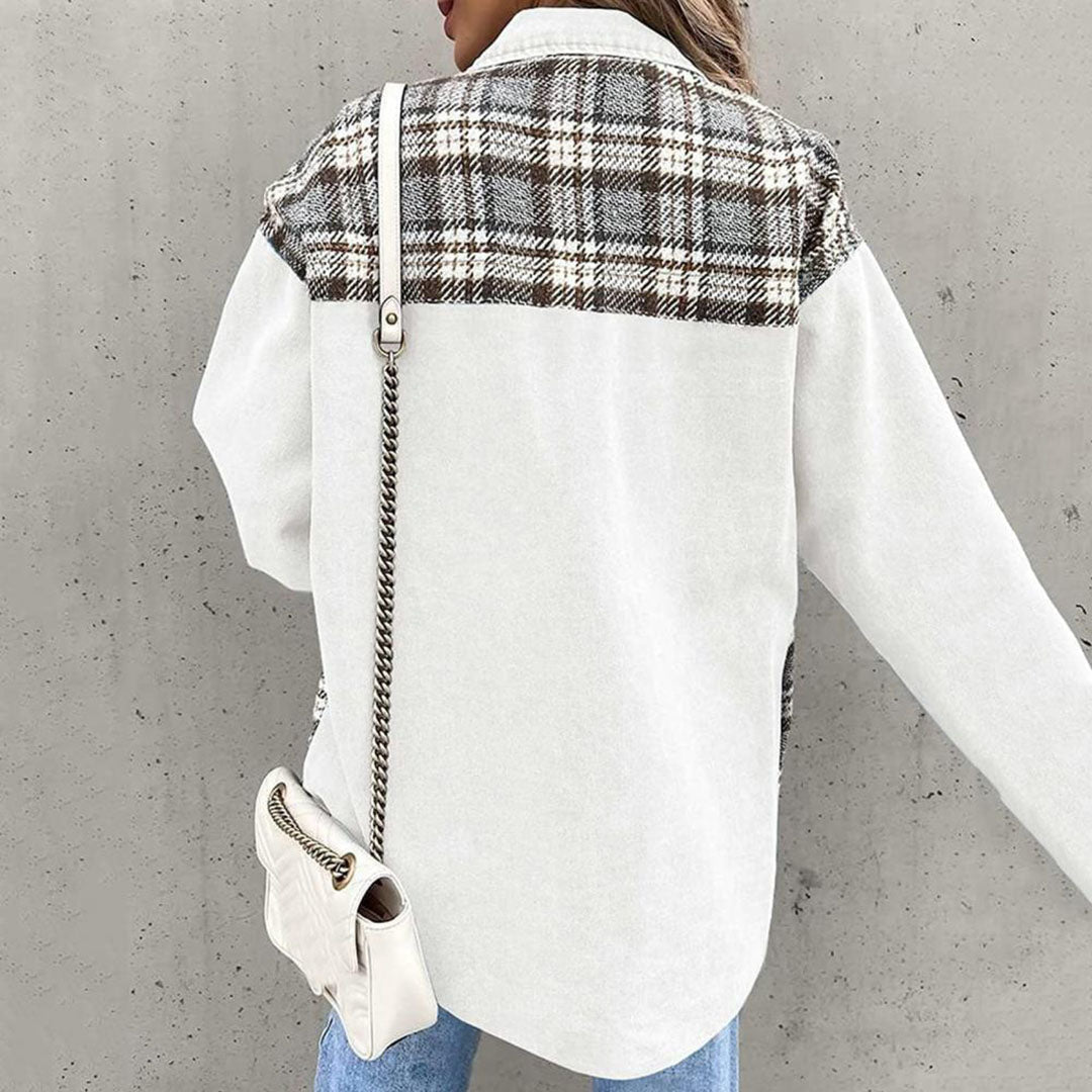 Drune | Jeansjacke kariert Damen