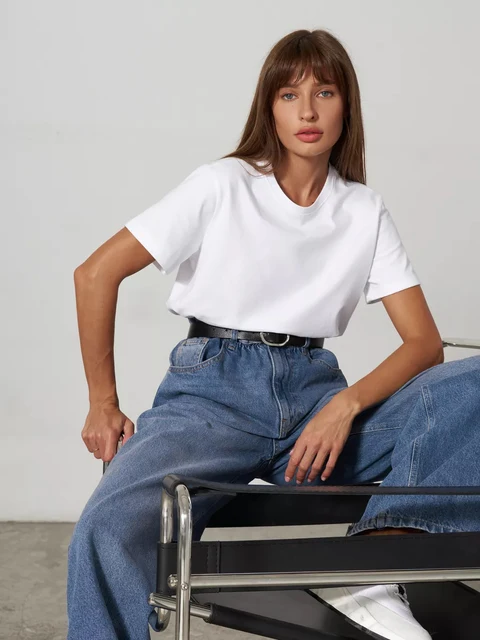 Drune | Damen-T-Shirt Aus 100% Baumwolle
