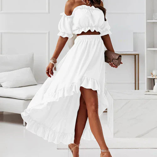 Drune | Elegantes Rüschenset Kleid