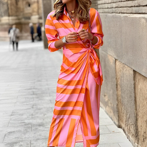 Drune | Halbe Ärmel V Ausschnitt Maxikleid Sommerkleid