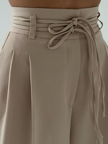 Drune | Damenhose mit Hohem Bund und Weitem Bein