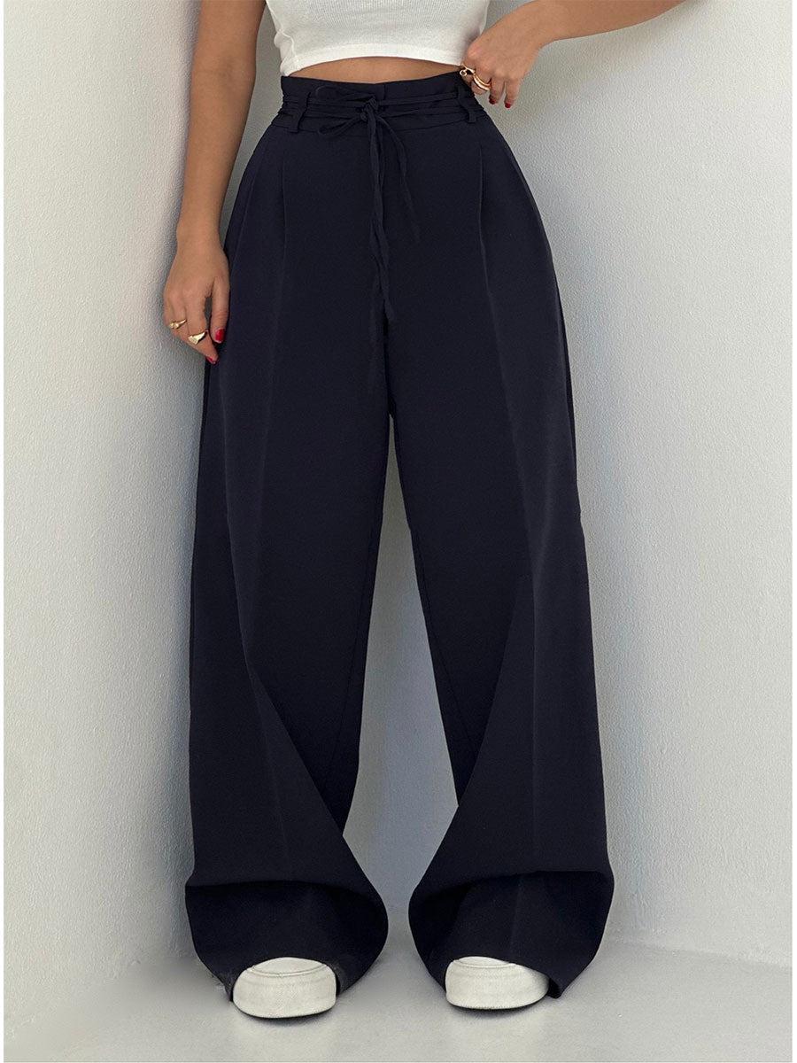 Drune | Damenhose mit Hohem Bund und Weitem Bein