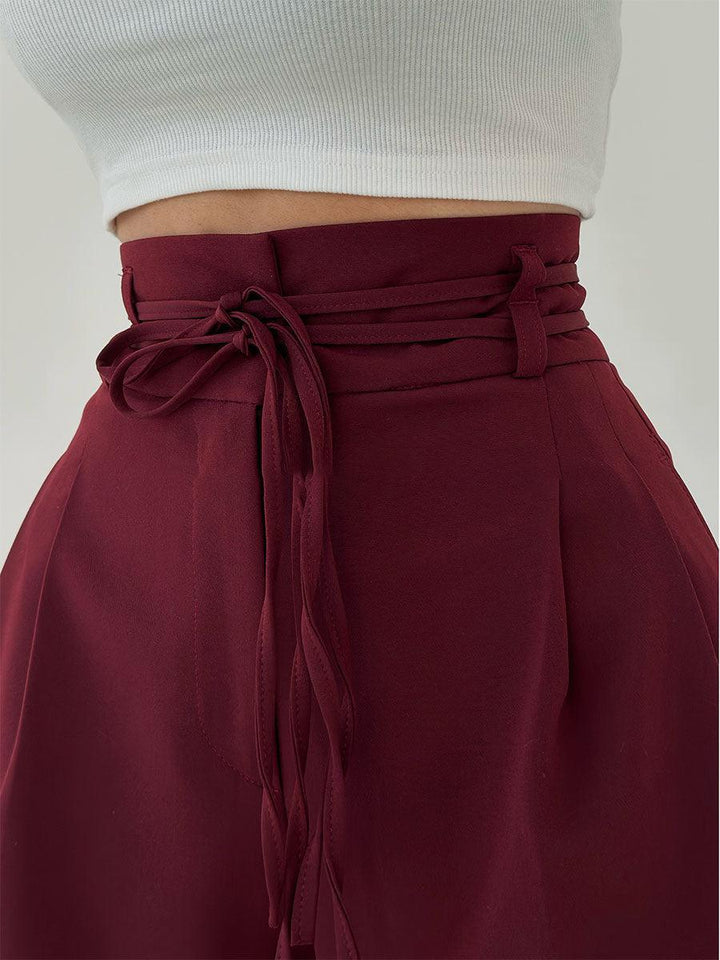 Drune | Damenhose mit Hohem Bund und Weitem Bein