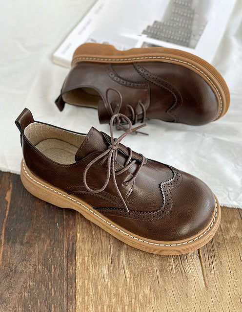 Drune | Oxford-Schuhe im Brogue-Stil mit breiter Zehenbox