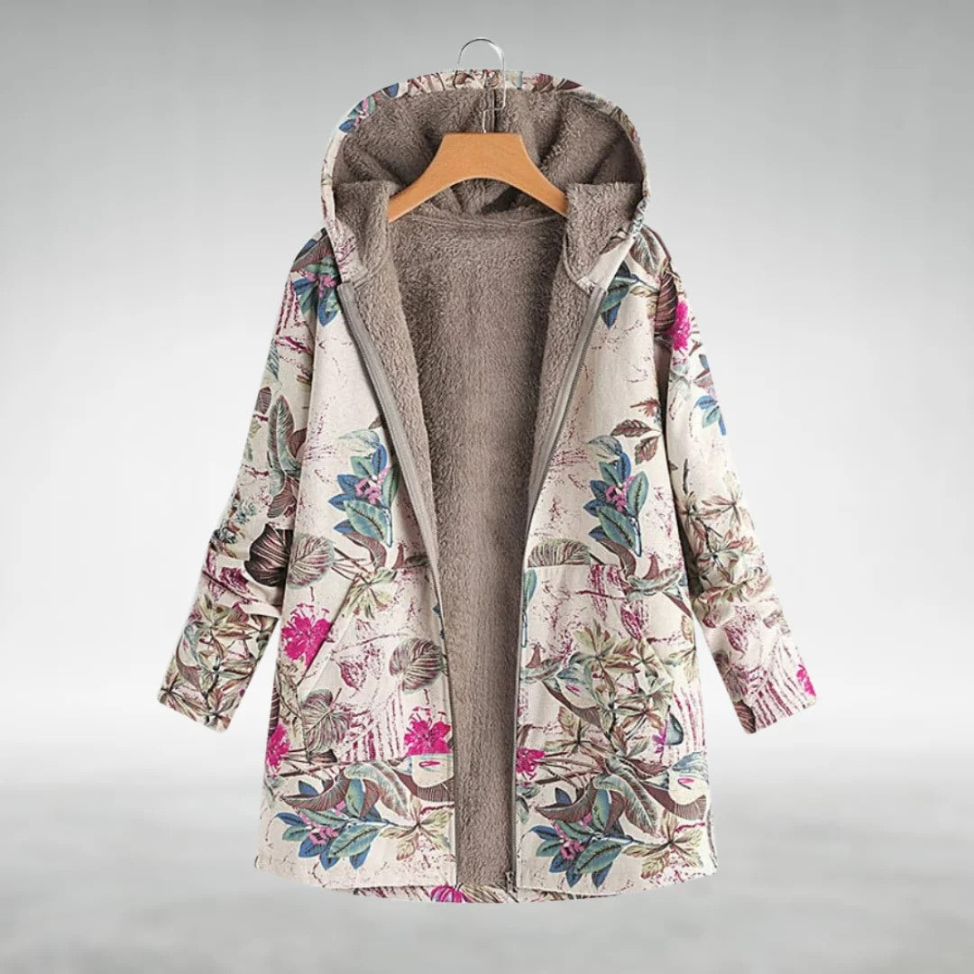 Drune | Geblümte Fleecejacke