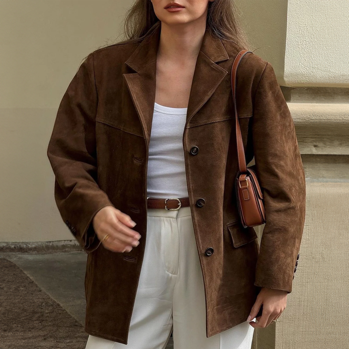 Drune | Vintage Übergröße Blazerjacke Damenjacken