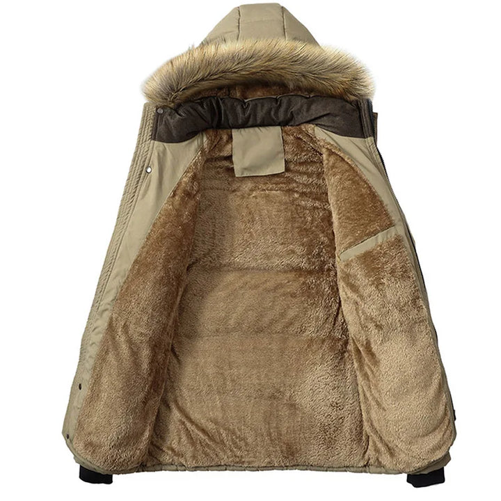 Drune | Fleecejacke Herren mit Abnehmbarem Hut