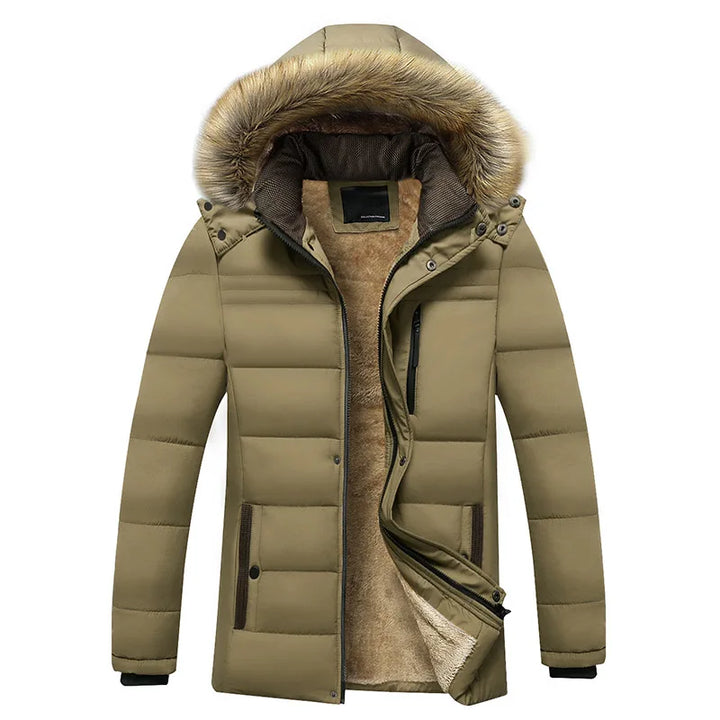 Drune | Fleecejacke Herren mit Abnehmbarem Hut