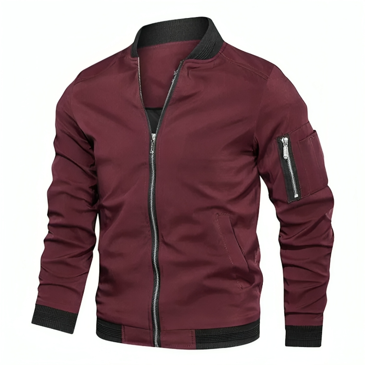 Drune | Herren Reißverschluss Wetterbeständiger Sommerjacke Bomberjacke