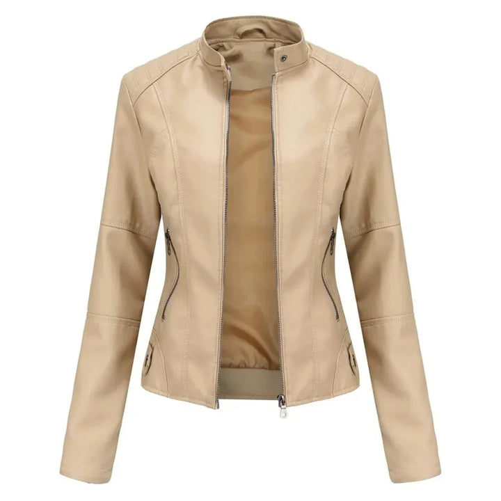 Drune | Mandarin Kragen Lederjacke