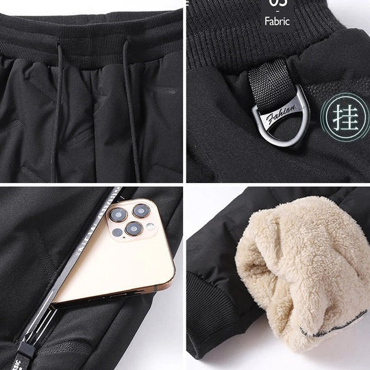 Drune | Herren Doppel-Lagen-Hosen - Fleece gefüttert & stilvolles Design