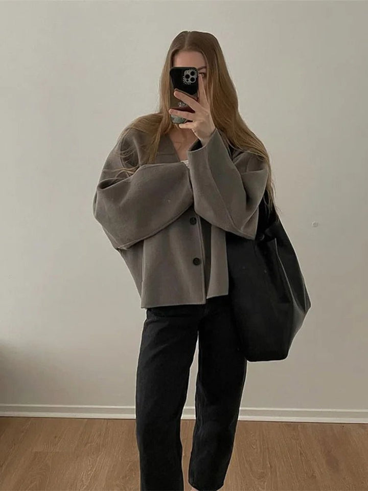 Drune | Mantel - Oversized Gemütliches Design für Frauen, Perfekt für Kühles Wetter