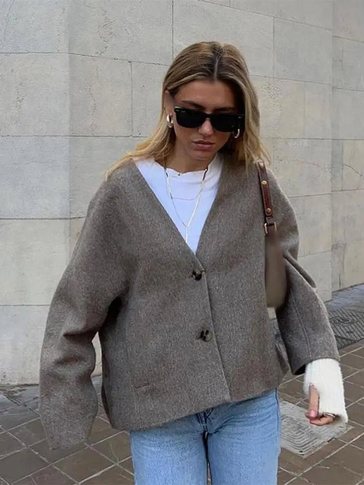 Drune | Mantel - Oversized Gemütliches Design für Frauen, Perfekt für Kühles Wetter