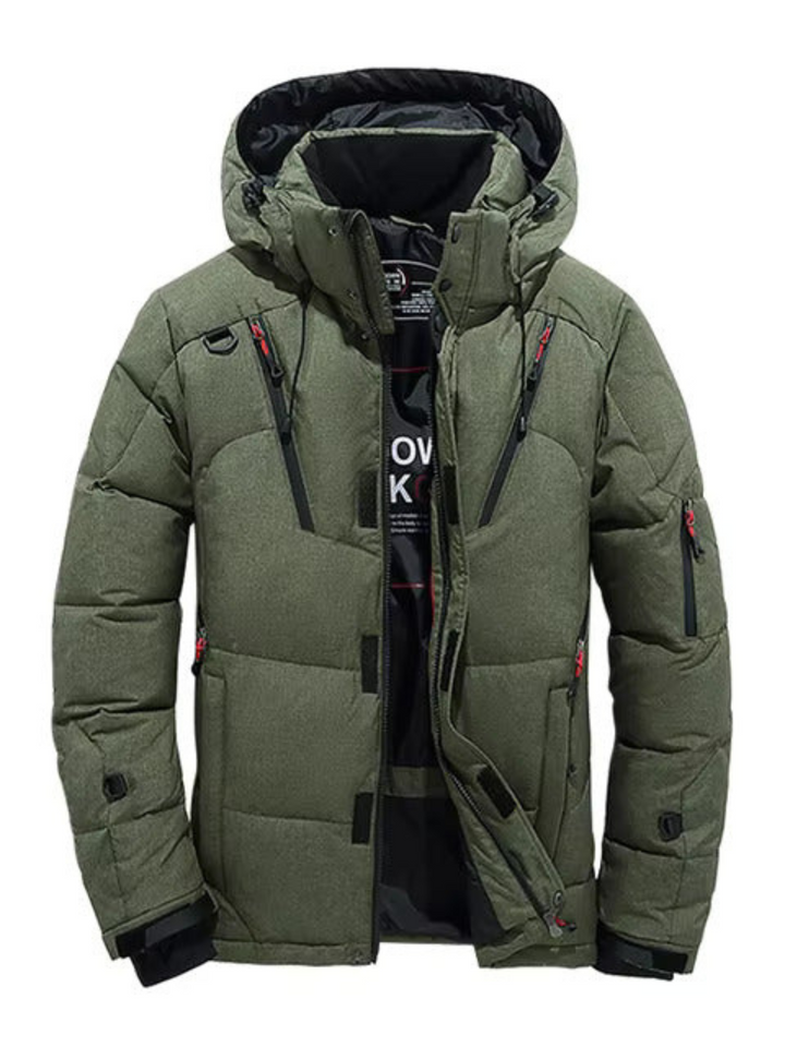 Drune | Winter Daunenjacke für Herren - Gepolstert, Mit Kapuze