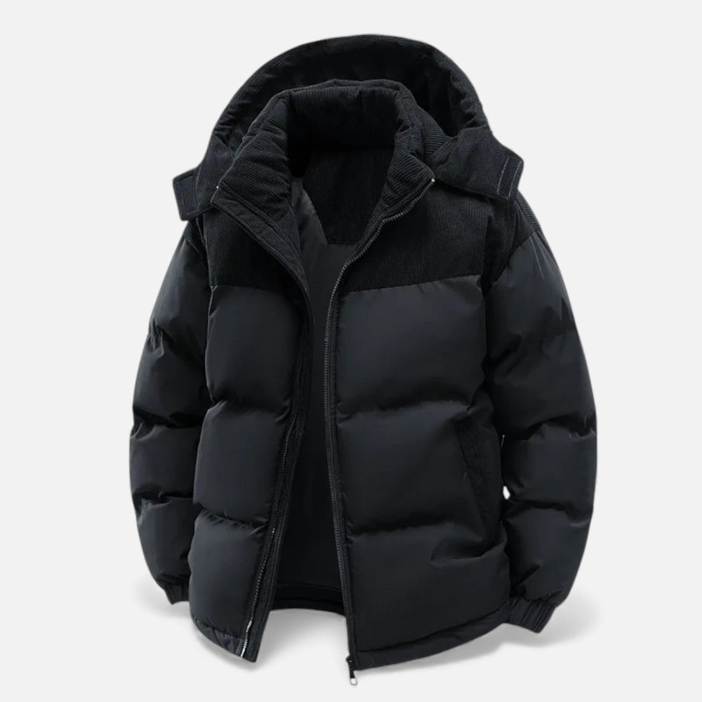 Drune | Winterjacke für Männer, fleecegefüttert, abnehmbare Kapuze - isoliert