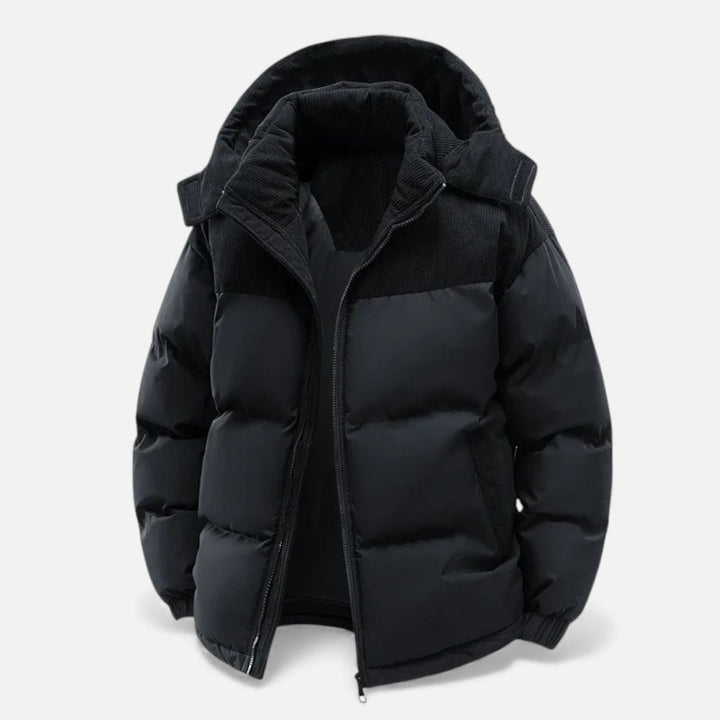 Drune | Winterjacke für Männer, fleecegefüttert, abnehmbare Kapuze - isoliert